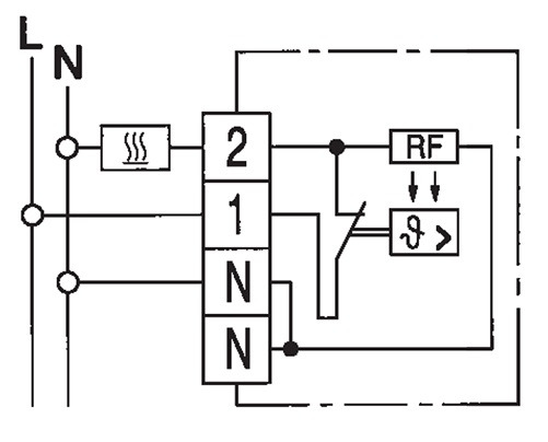 Схема подключения терморегулятора EBERLE RTR-E 6121